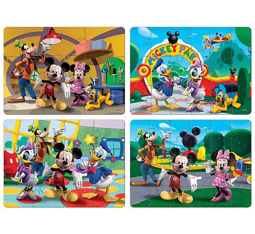 Mickey Mouse Clubhouse 4 Puzzles in 1